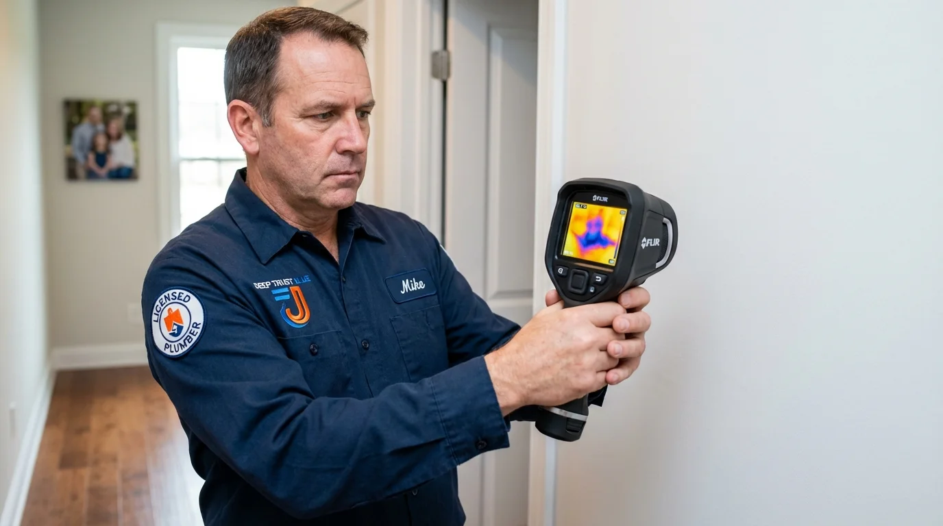 Thermal imaging leak detection by Johns Plumbing LLC in Freer